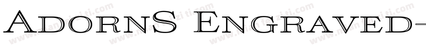 AdornS Engraved字体转换